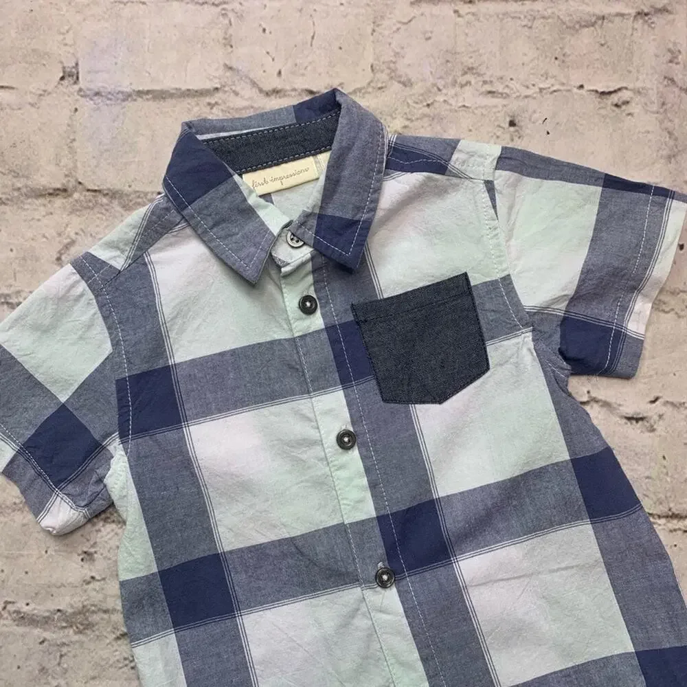Baby Boy Plaid Button Down